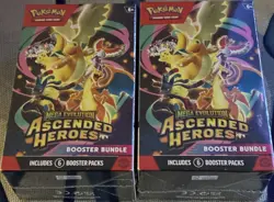 2 Pokemon TCG Mega Evolution: Ascended Heroes Booster 2x6 Packs English 2026 - Image 1