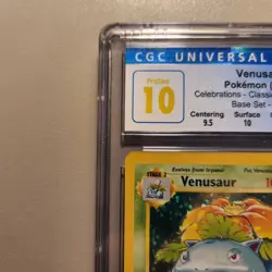 2021 Pokemon Celebrations Venusaur 15/102 CGC Pristine 10 with Subgrades - Image 5