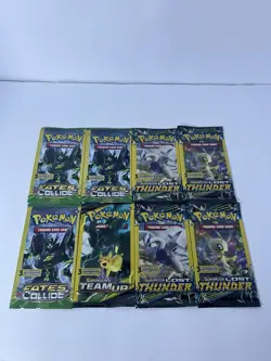 Pokemon TCG -Team up - Fates Collide - Lost Thunder - 8 Pack lot - Image 1