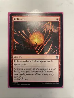 MTG magic 1x Boltwave (M/NM) Foundations - Image 1