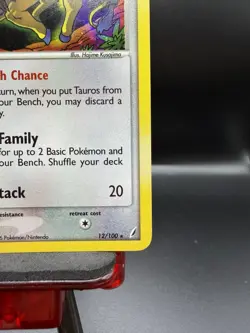 Tauros EX Crystal Guardians 12/100 Holo Holo Rare Pokemon TCG NM/LP - Image 4