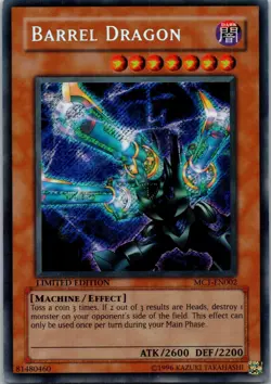 Yugioh Barrel Dragon MC1-EN002 Limited Edition Secret Rare NM - Image 1