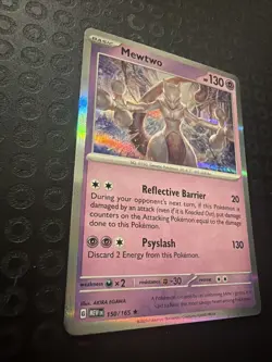 Mewtwo Holo Rare Sv: Scarlet & Violet 151 Card 150/165 NM Condition Pokemon T02 - Image 2