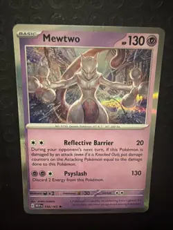 Mewtwo Holo Rare Sv: Scarlet & Violet 151 Card 150/165 NM Condition Pokemon T02 - Image 5