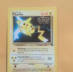 Pokemon Pikachu Kids WB Presents The First Movie Promo 3 Card Lot - 1999 TCG - Image 1