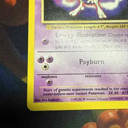 Mewtwo Black Star #3 Promo The First Movie Card Kids WB Stamp Rare - Image 4
