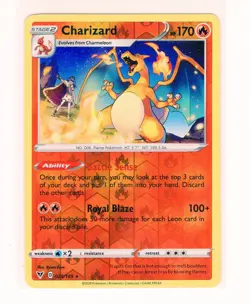 ENGLISH Charizard 025 Vivid Voltage Reverse Holo Pokemon Card (z1) - Image 1