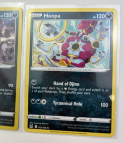2 Card Lot Hoopa Pokemon TCG common 111/189, 122/196 basic - Image 3