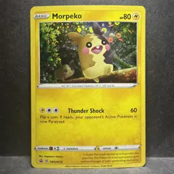 Pokemon TCG Morpeko SWSH Black Star Promo SWSH012 Holo Promo 2020 Card - Image 1