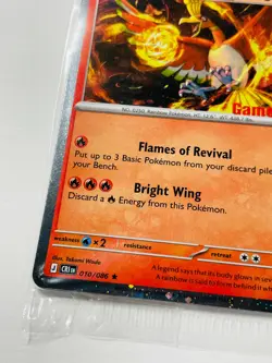 Pokemon TCG Ho-Oh 010/086 GameStop Galaxy Promo Stamped Chaos Rising Card NM - Image 4