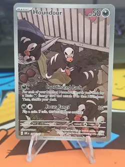 Houndour Obsidian Flames Holo Card 204/197 SV03 Mint Condition - Image 1