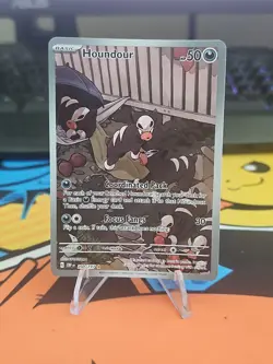 Houndour Obsidian Flames Holo Card 204/197 SV03 Mint Condition - Image 2