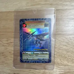 Bandai Digimon Pteramon BO-192S Champion Stage Holo Card 2001 English - Image 3