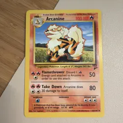 Arcanine 33/130 - Base Set 2 Vintage Pokemon Card LP - Image 1
