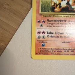 Arcanine 33/130 - Base Set 2 Vintage Pokemon Card LP - Image 2