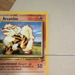 Arcanine 33/130 - Base Set 2 Vintage Pokemon Card LP - Image 4