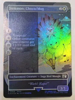Summon: Choco/Mog (Borderless) Final Fantasy Foil - MTG - Image 1