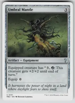 Umbral Mantle (White Border) Uncommon Mystery Booster 2 101 MTG Near Mint 2024 - Image 1