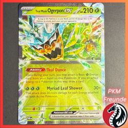 Teal Mask Ogerpon EX 025/167 TWM 🟢NM 🇬🇧Englisch ✨Double Rare✨ Pokemon - Image 1