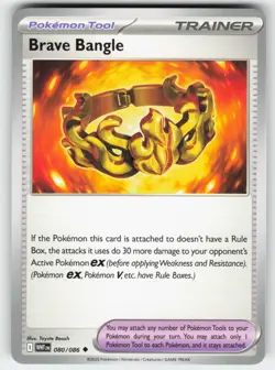 Brave Bangle 080/086 Uncommon White Flare Pokemon Near Mint - Image 1