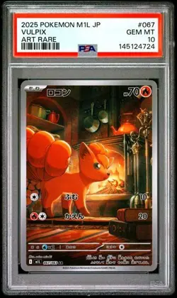 Pokemon Vulpix M1L 067/063 Mega Brave Art Rare Japanese PSA 10 - Image 1