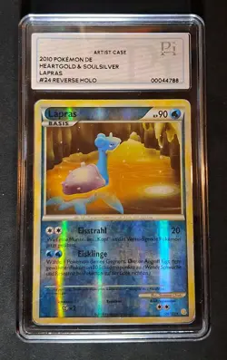 Pokemon 🔥 HeartGold SoulSilver Lapras 24/123 Reverse Holo PI Case 🔥 no PSA - Image 1