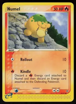 Numel 70/97 Common Dragon Pokemon Moderately Played - Image 1