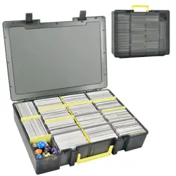 Trading Card Storage Box 2300+ Card Case Holder Organizer for TCG Yugioh Pokemon - Image 1