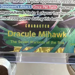 Bandai One Piece CCG Dracule Mihawk OP01-119 SR Alt Art Holo 10000 EN - Image 5