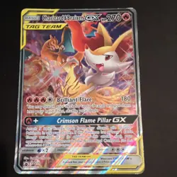 Pokemon Charizard & Braixen GX TAG TEAM SM230 Sm Promo Holo English Card - Image 1