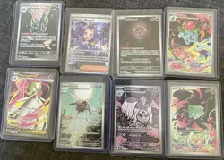 Pokemon TCG Paldean Fates 8-Card Holo Full Art Lot Acerola's Mischief ex - Image 1