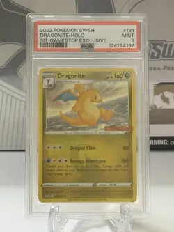 Pokemon TCG Dragonite Card GameStop Stamped Promo #131 PSA 9 - Image 1