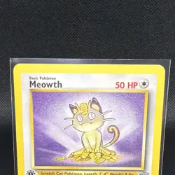 Pokemon TCG Meowth Jungle 56/64 1st Edition Regular Common 50 HP Basic 1999 Card - Image 2