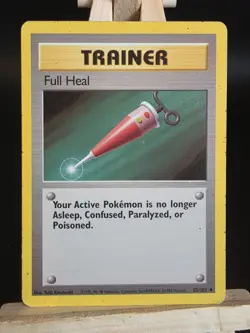 Pokemon Card, Full Heal, Base Set, 82/102 MP - Image 1