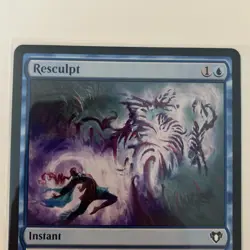 NMT MTG Resculpt Commander Masters Regular Blue Instant Card - Image 2