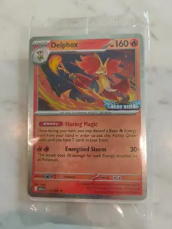 Delphox 013/086 Stamped Promo SEALED Chaos Rising Pokemon Card - Image 1