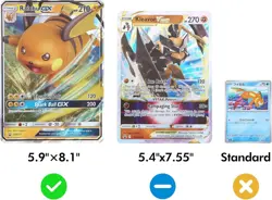 Jumbo Card Binder for Pokemon Jumbo Cards iofeiwak® Oversized 2 Pockets Card ... - Image 2