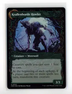 MtG INR Duskwatch Recruiter / Krallenhorde Howler #323 Showcase FOIL - Image 2