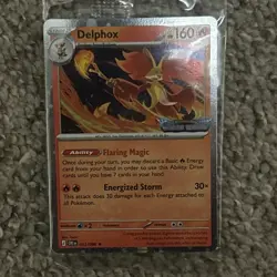 Delphox 013/086 Stamped Promo SEALED Chaos Rising Pokemon Card - Image 1