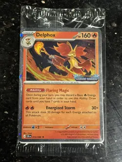 Delphox 013/086 Stamped Promo SEALED Chaos Rising Pokemon Card - Image 1