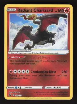 Radiant Charizard 020/159 Pokemon Crown Zenith Holo Card - Image 1
