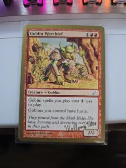 MTG - Gold Goblin Warchief (Wolfgang Eder) [World Championship Decks 2003] NM - Image 1