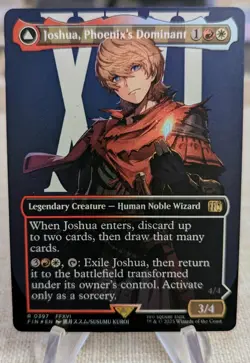 Magic The Gathering x Final Fantasy Joshua, Phoenix's Dominant (Borderless) Foil - Image 1