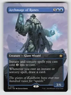 Archmage of Runes (Borderless) *Non-Foil* FDN 304 NM - Image 1