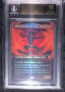 Ozai, the Phoenix King (0335) Borderless Foil BGS 10 BLACK LABEL Avatar MTG - Image 1