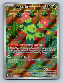 Pokemon TCG Maractus Holo Illustration Rare SV09: Journey Together 160/159 - Image 1