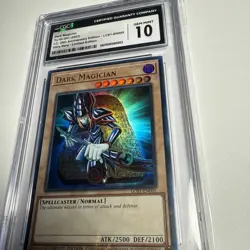 Dark Magician LC01-EN005 Yu-Gi-Oh Legendary Collection CGC 10 Gem Mint - Image 2