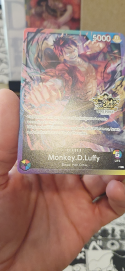 One Piece Monkey.D.Luffy 3rd Anniversary stamp Promo English - Image 2
