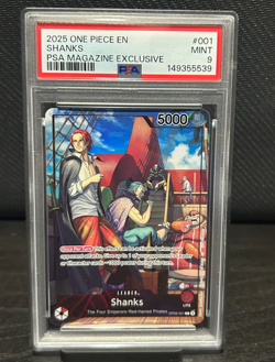 Shanks 001 PSA Magazine Exclusive One Piece Promos One Piece PSA 9 - Image 1