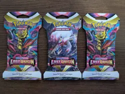 LOT of 3 Lost Origin Sleeved Booster Packs New Factory Sealed Pokemon - Image 1